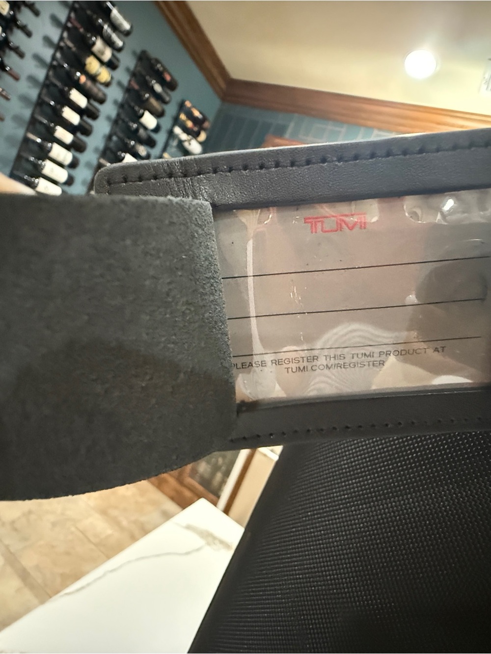 Like New Tumi Gray Upright Rolling Suitcase 26” check in with Front Zip Pockets - Picture 4 of 6
